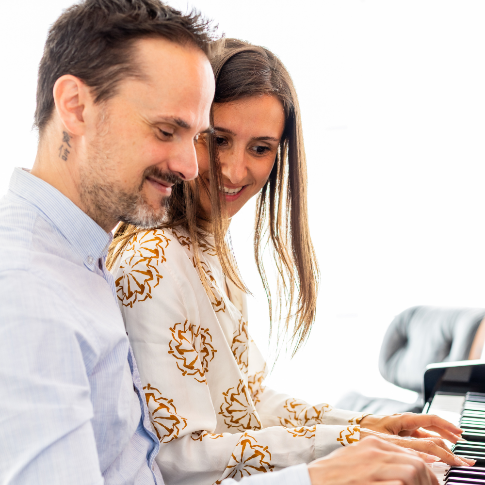 Sarah et Jean-Luc, complices au piano